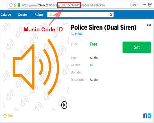roblox library audio codes